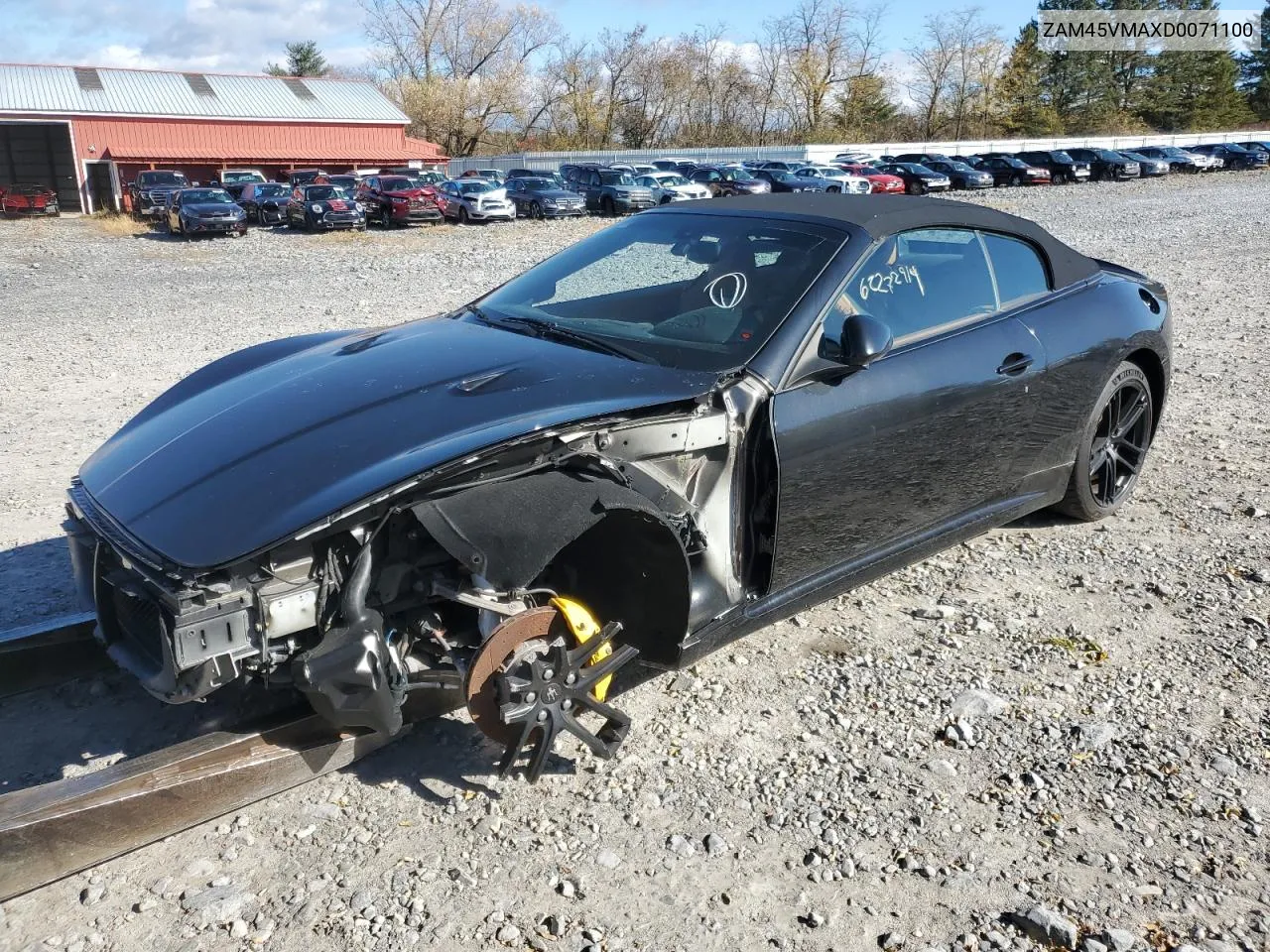 2013 Maserati Granturismo S VIN: ZAM45VMAXD0071100 Lot: 77978314