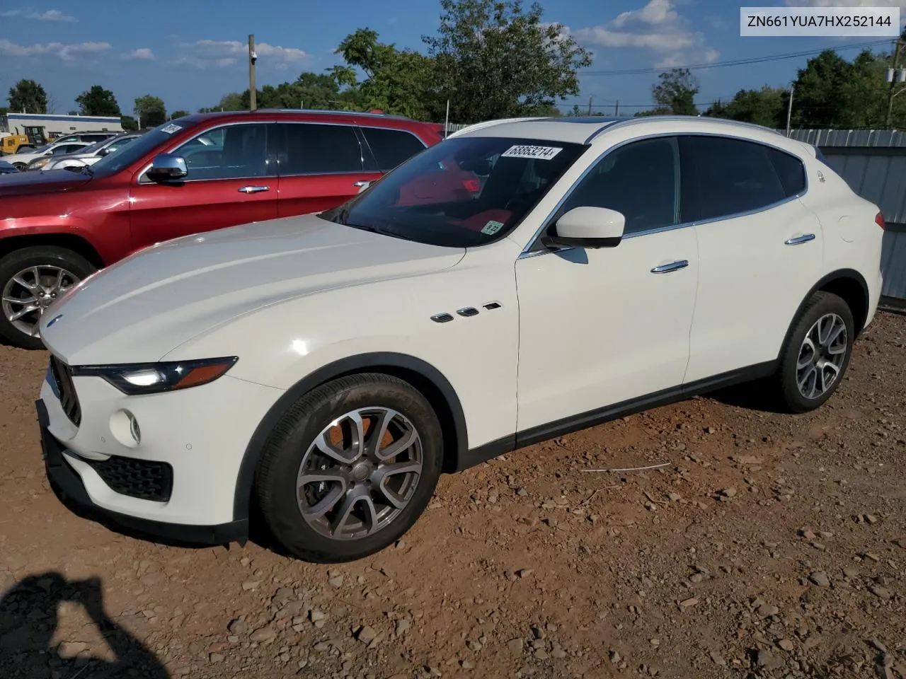 ZN661YUA7HX252144 2017 Maserati Levante S