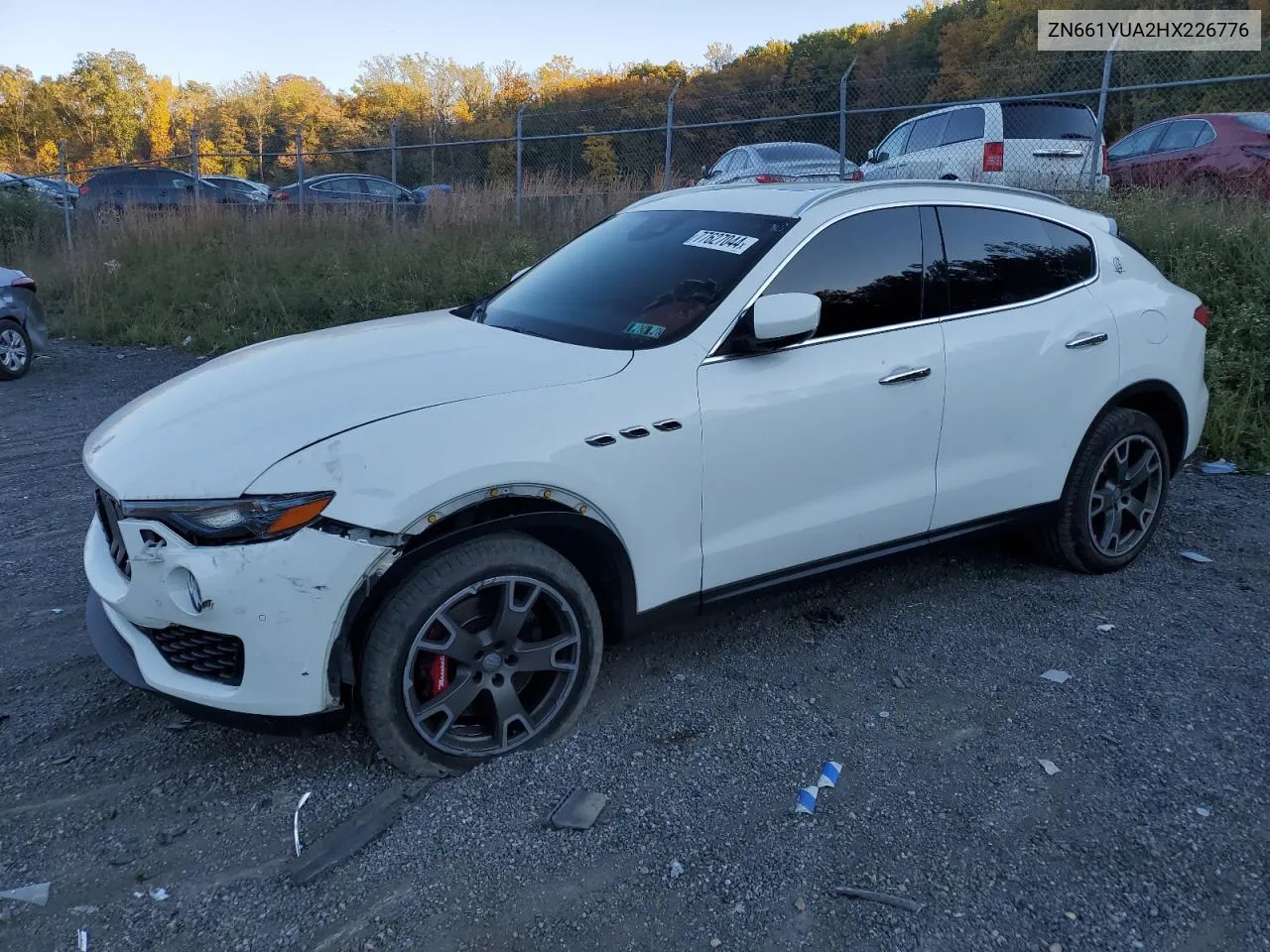 2017 Maserati Levante S VIN: ZN661YUA2HX226776 Lot: 77627044