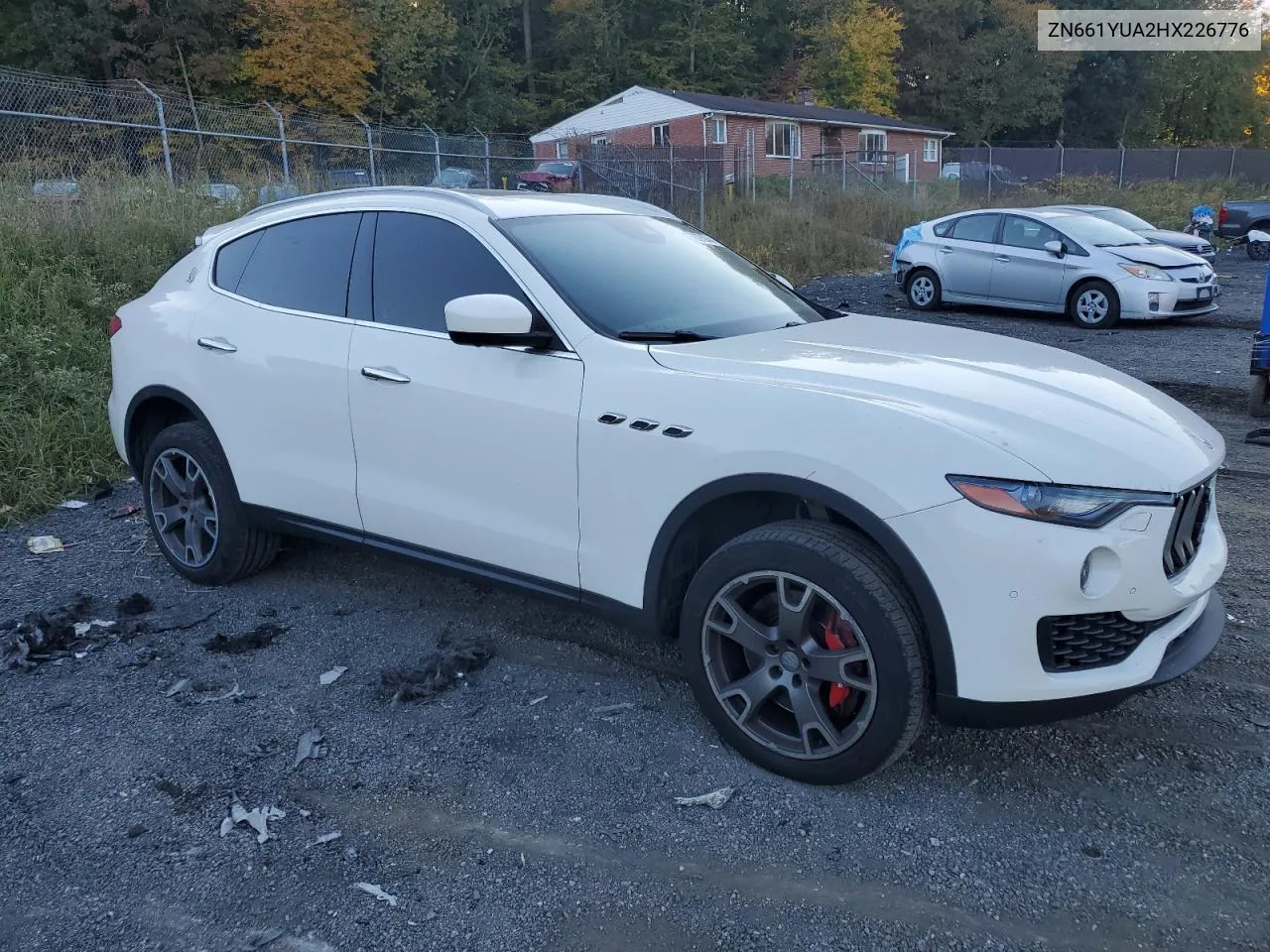 2017 Maserati Levante S VIN: ZN661YUA2HX226776 Lot: 77627044