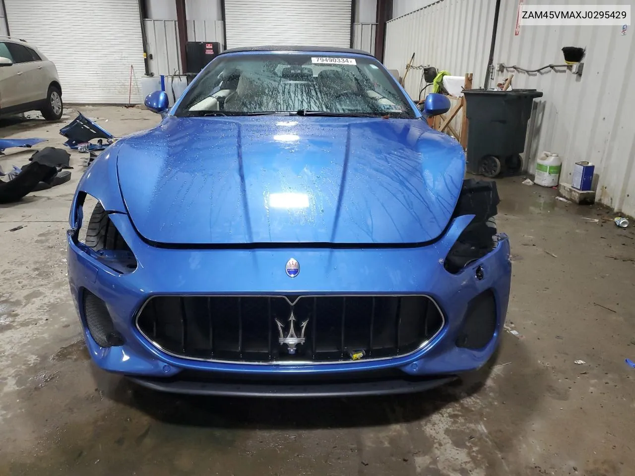 2018 Maserati Granturismo S VIN: ZAM45VMAXJ0295429 Lot: 79490334