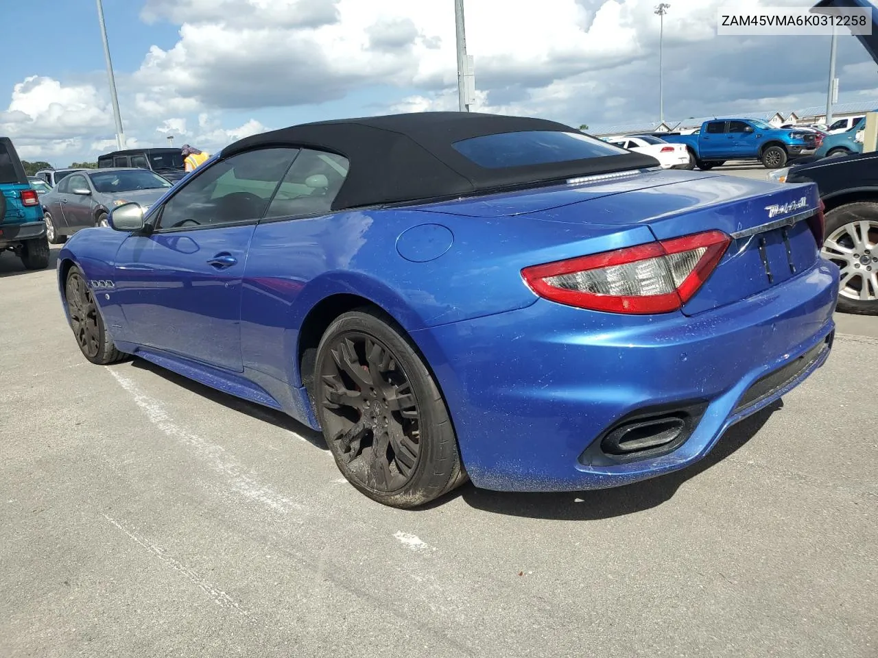 2019 Maserati Granturismo S VIN: ZAM45VMA6K0312258 Lot: 74933654