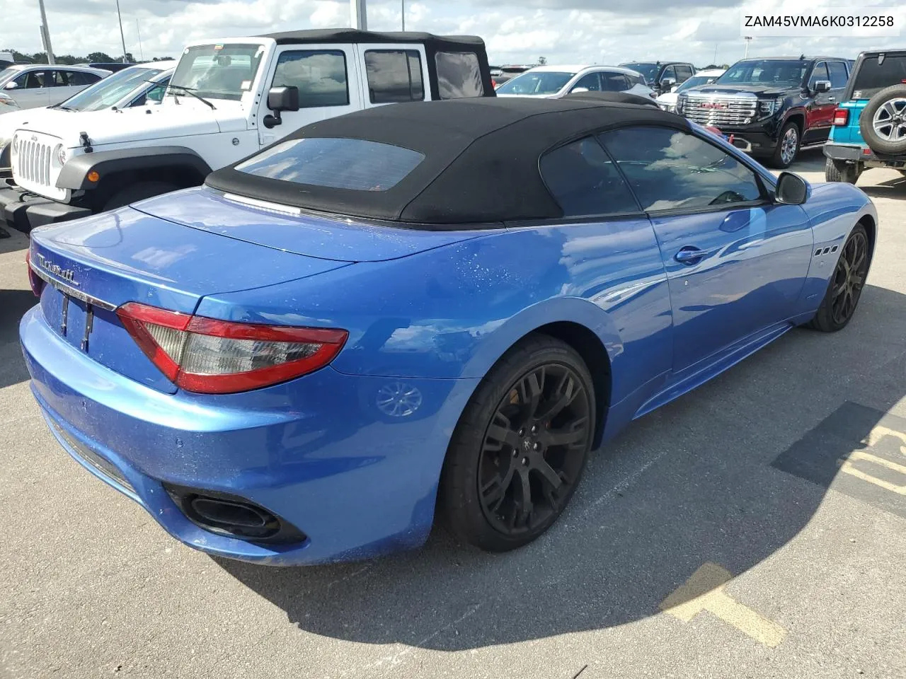 2019 Maserati Granturismo S VIN: ZAM45VMA6K0312258 Lot: 74933654