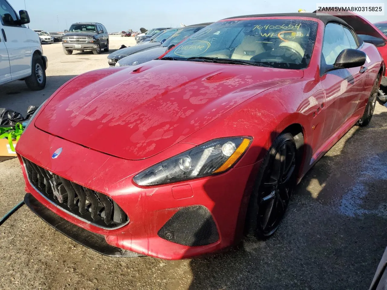 ZAM45VMA8K0315825 2019 Maserati Granturismo S