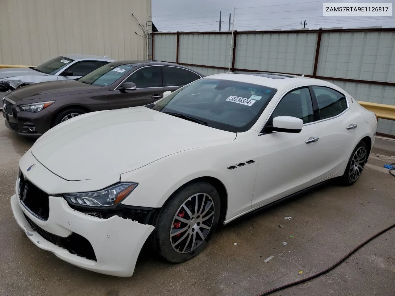 2014 Maserati Ghibli S VIN: ZAM57RTA9E1126817 Lot: 53236324