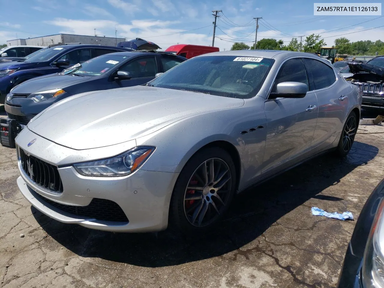 2014 Maserati Ghibli S VIN: ZAM57RTA1E1126133 Lot: 61027104