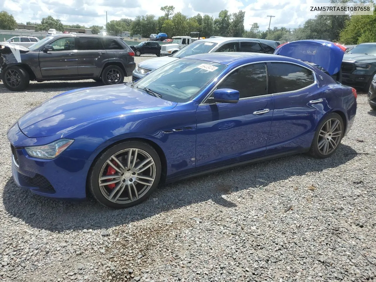 2014 Maserati Ghibli S VIN: ZAM57RTA5E1087658 Lot: 69433474