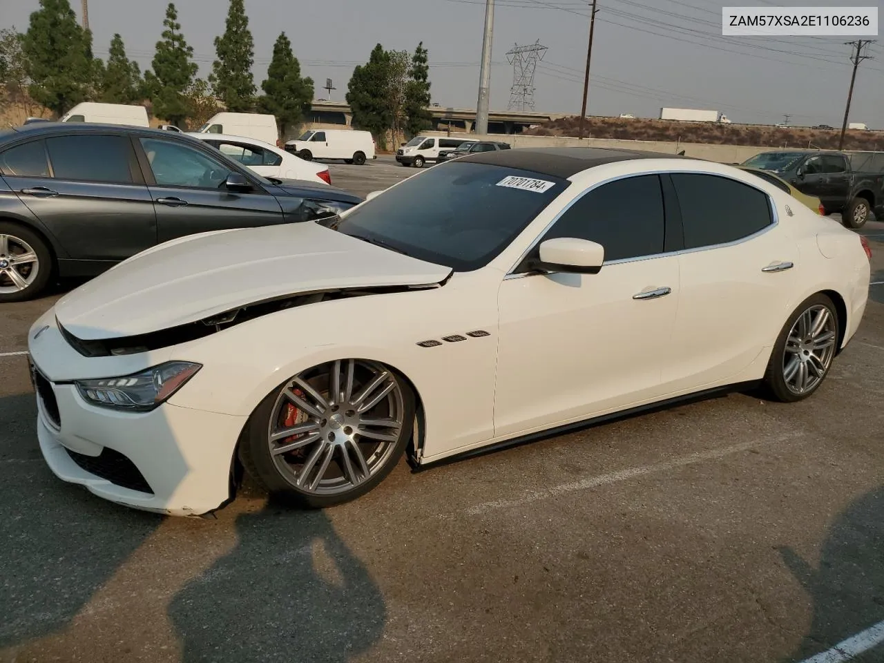 ZAM57XSA2E1106236 2014 Maserati Ghibli