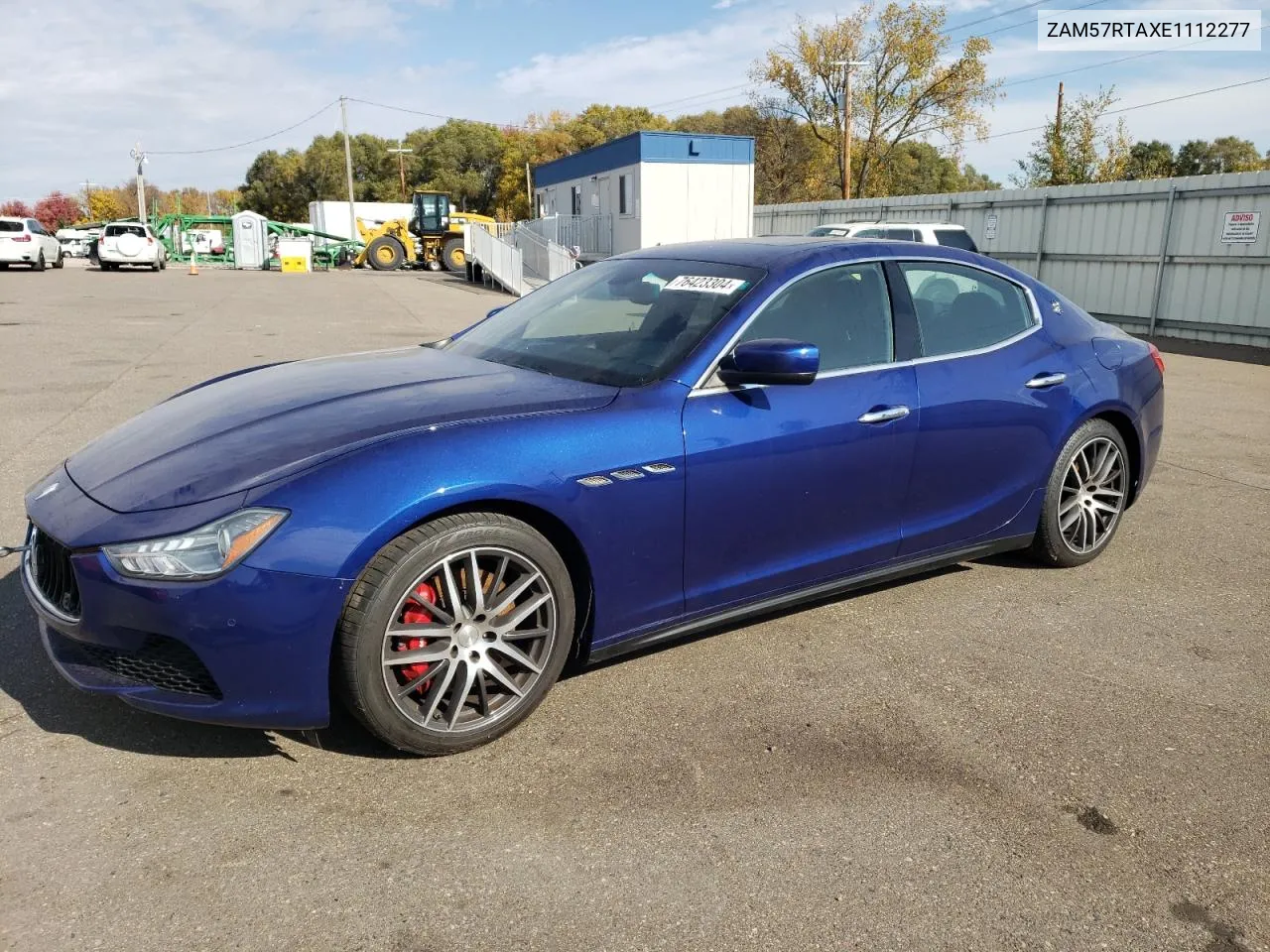 2014 Maserati Ghibli S VIN: ZAM57RTAXE1112277 Lot: 76423304