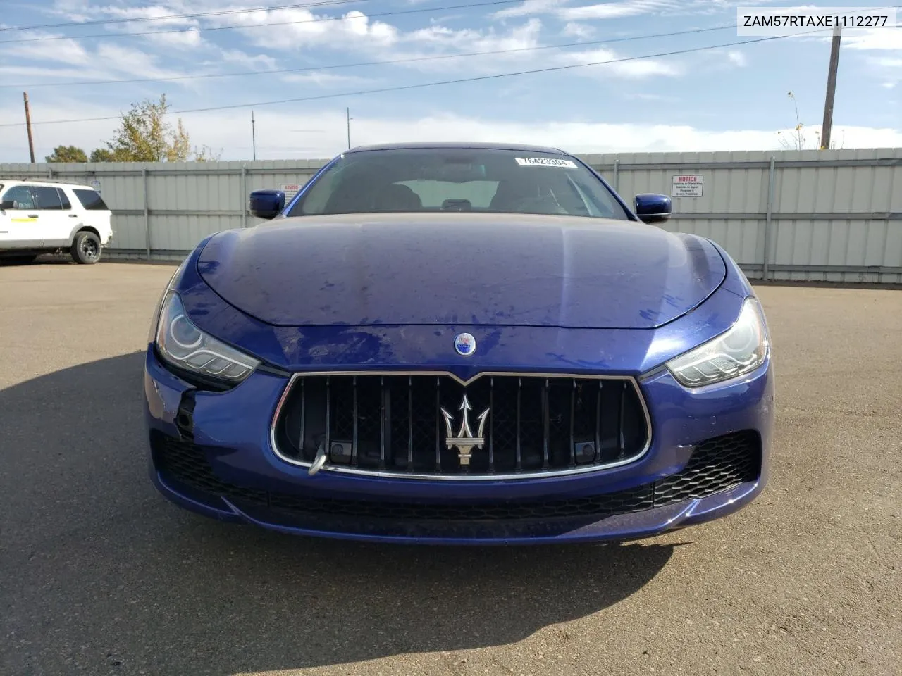 2014 Maserati Ghibli S VIN: ZAM57RTAXE1112277 Lot: 76423304