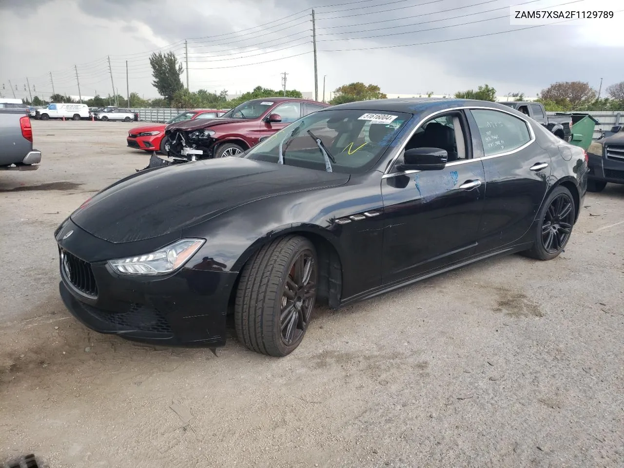 2015 Maserati Ghibli VIN: ZAM57XSA2F1129789 Lot: 51616004