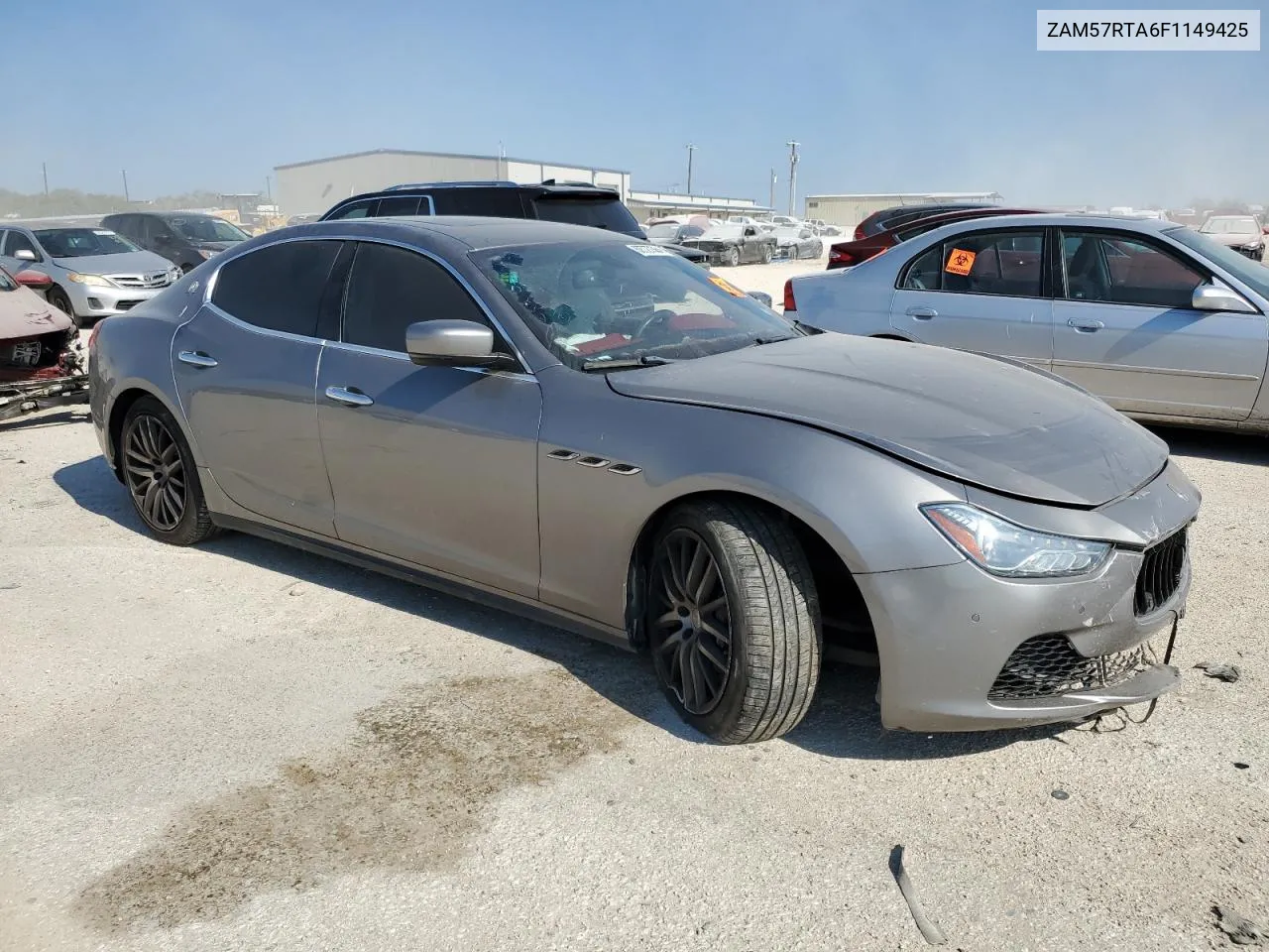 2015 Maserati Ghibli S VIN: ZAM57RTA6F1149425 Lot: 68727384