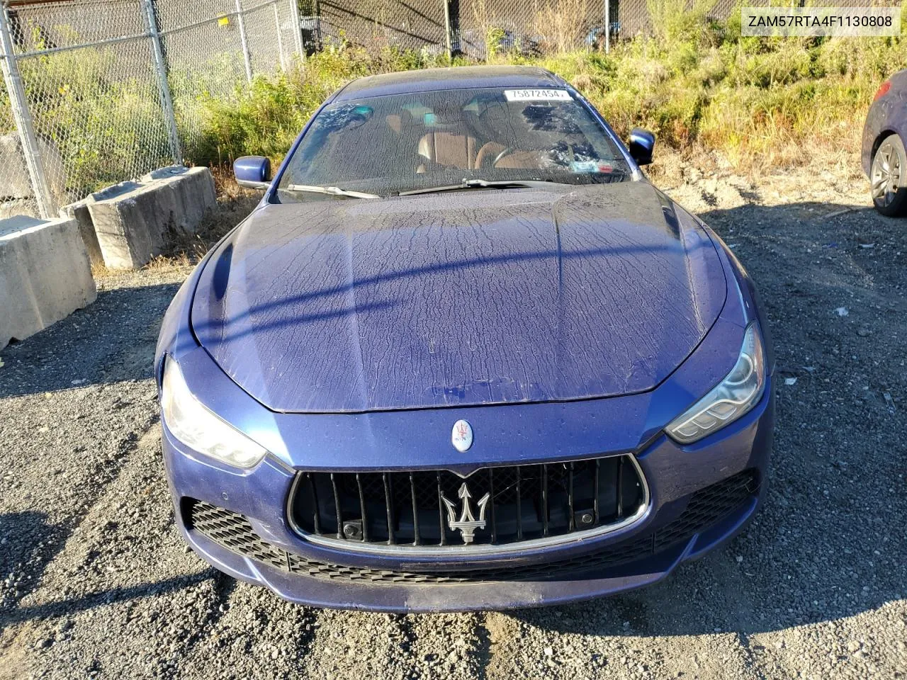 2015 Maserati Ghibli S VIN: ZAM57RTA4F1130808 Lot: 75872454