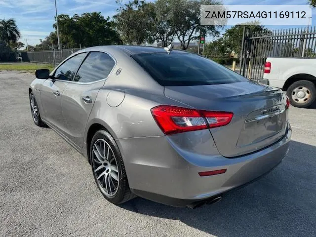 ZAM57RSA4G1169112 2016 Maserati Ghibli S