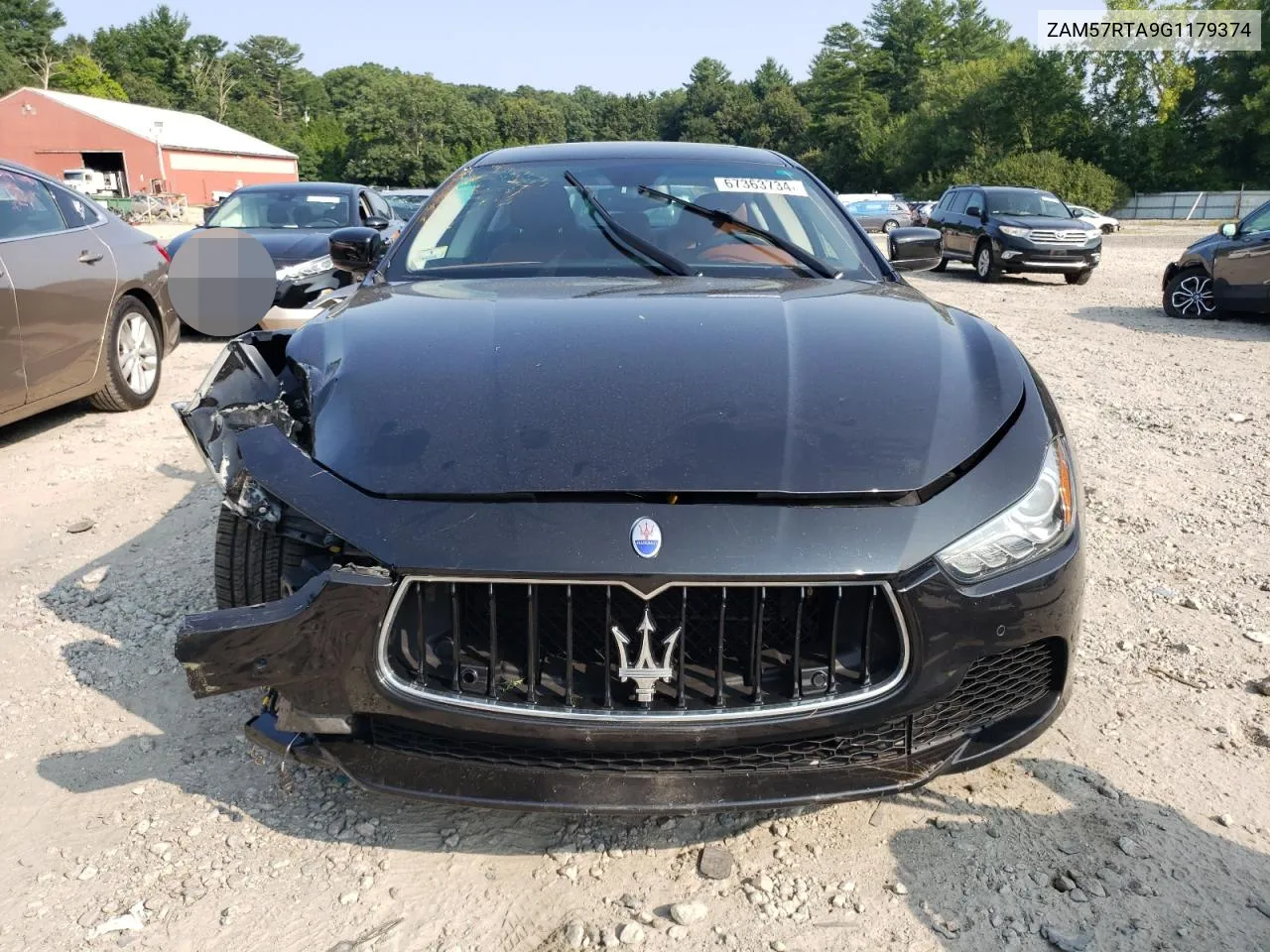 2016 Maserati Ghibli S VIN: ZAM57RTA9G1179374 Lot: 67363734