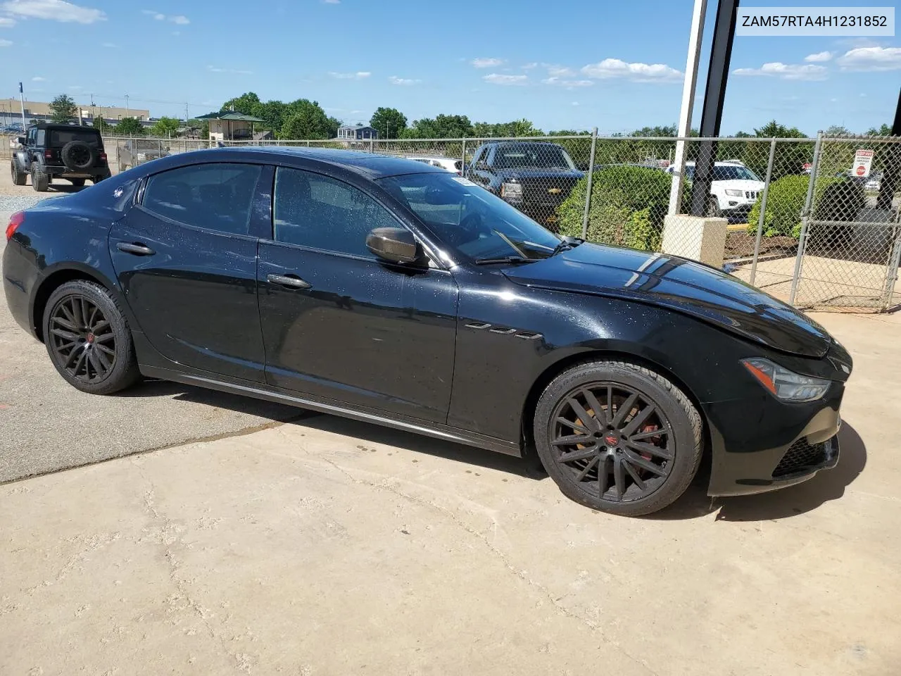 2017 Maserati Ghibli S VIN: ZAM57RTA4H1231852 Lot: 58280184