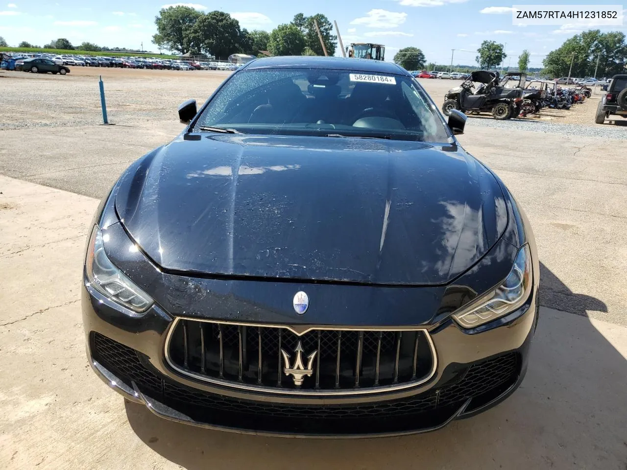 2017 Maserati Ghibli S VIN: ZAM57RTA4H1231852 Lot: 58280184