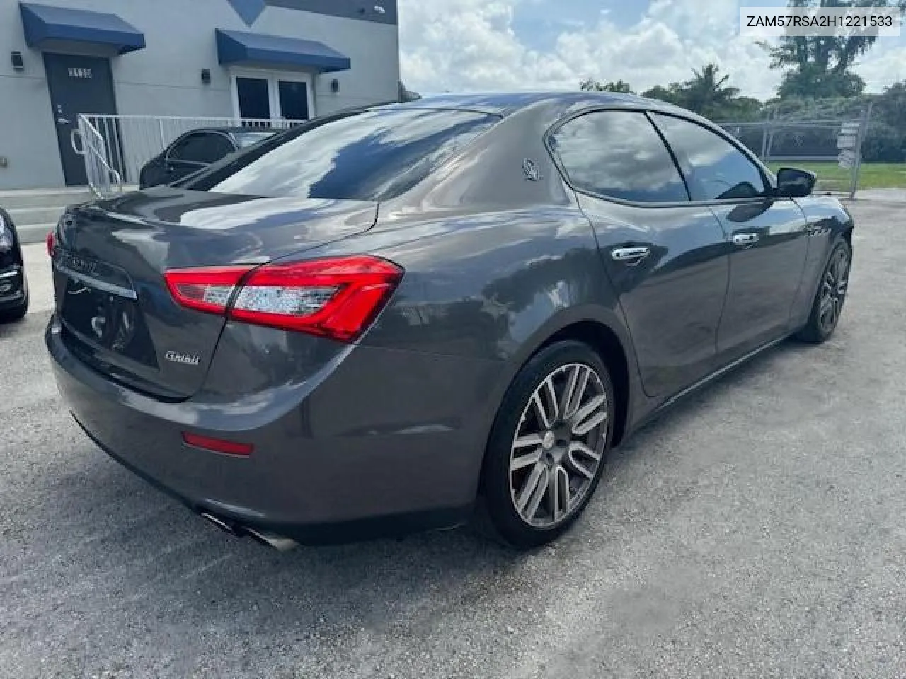 ZAM57RSA2H1221533 2017 Maserati Ghibli S