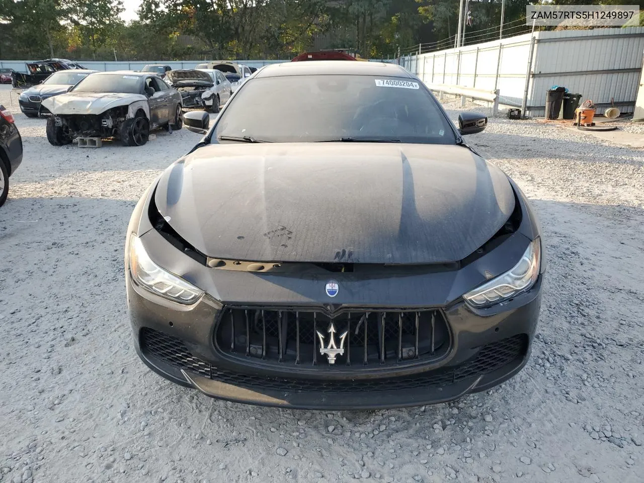 2017 Maserati Ghibli S VIN: ZAM57RTS5H1249897 Lot: 74000204