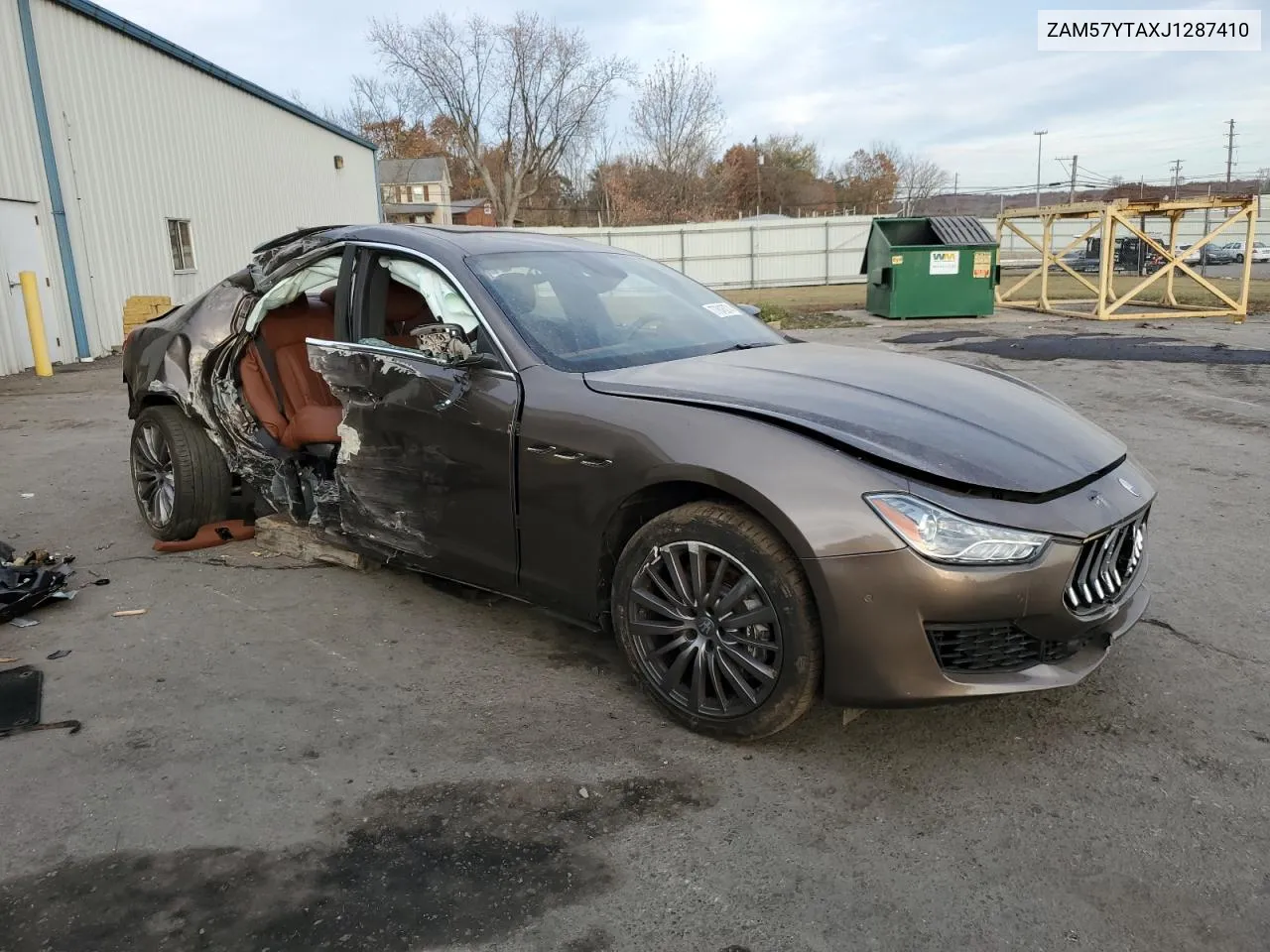 2018 Maserati Ghibli S VIN: ZAM57YTAXJ1287410 Lot: 77846274