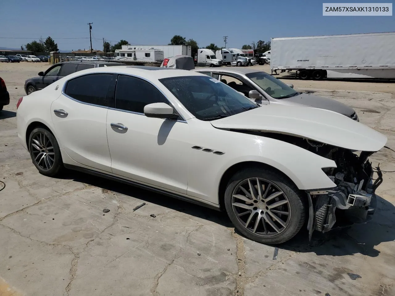 2019 Maserati Ghibli VIN: ZAM57XSAXK1310133 Lot: 63601294