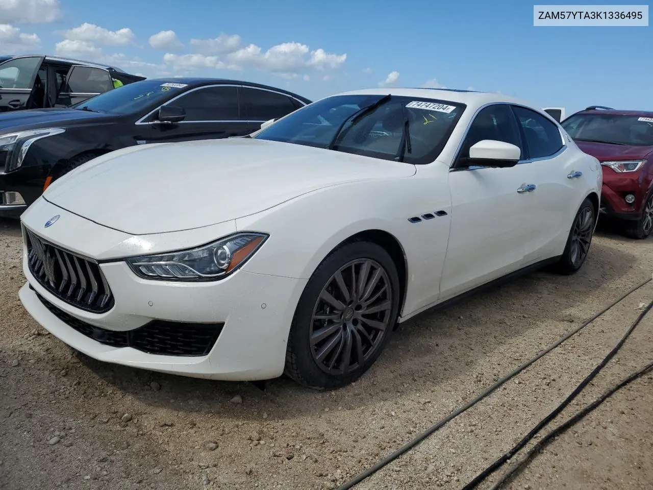 2019 Maserati Ghibli S VIN: ZAM57YTA3K1336495 Lot: 74747204