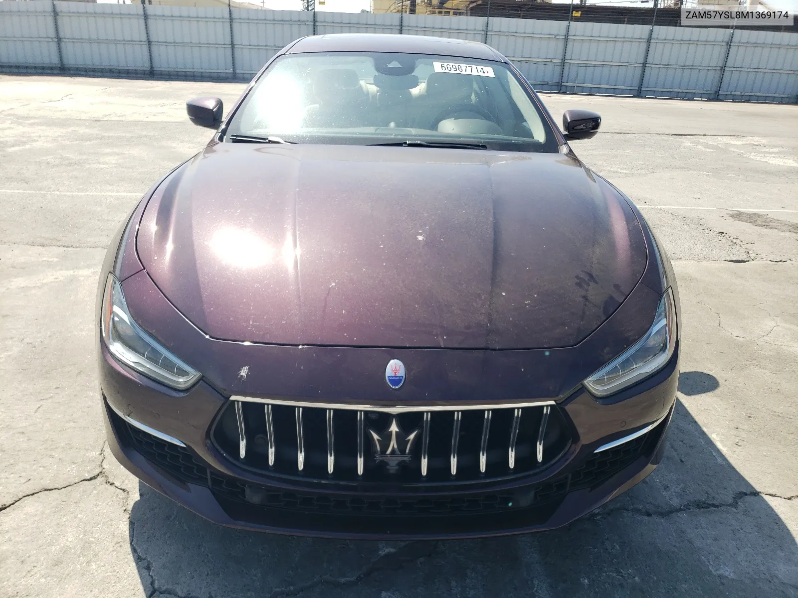 2021 Maserati Ghibli S VIN: ZAM57YSL8M1369174 Lot: 66987714