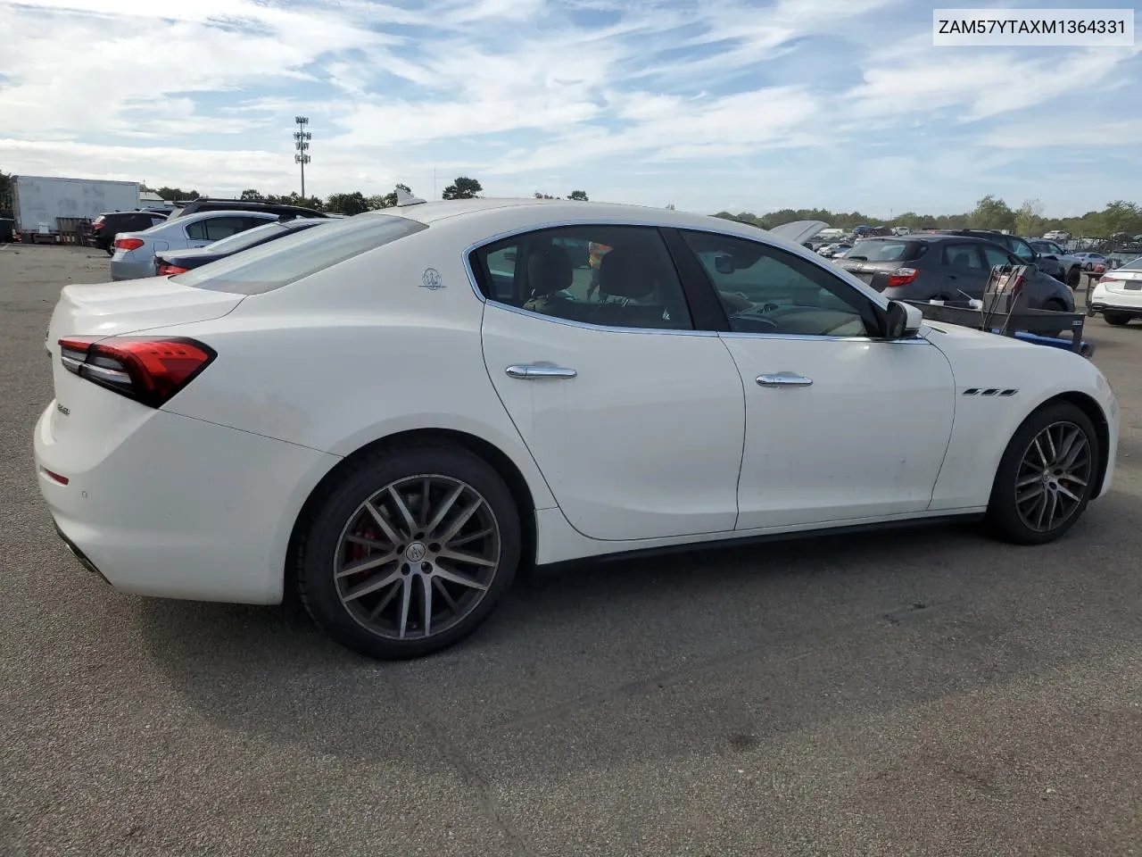 2021 Maserati Ghibli S VIN: ZAM57YTAXM1364331 Lot: 69773344