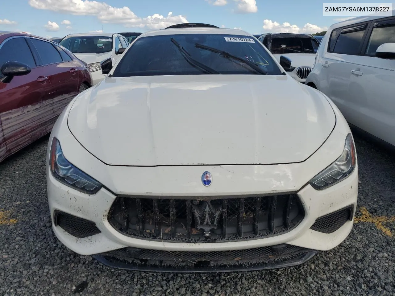 2021 Maserati Ghibli S VIN: ZAM57YSA6M1378227 Lot: 73846784