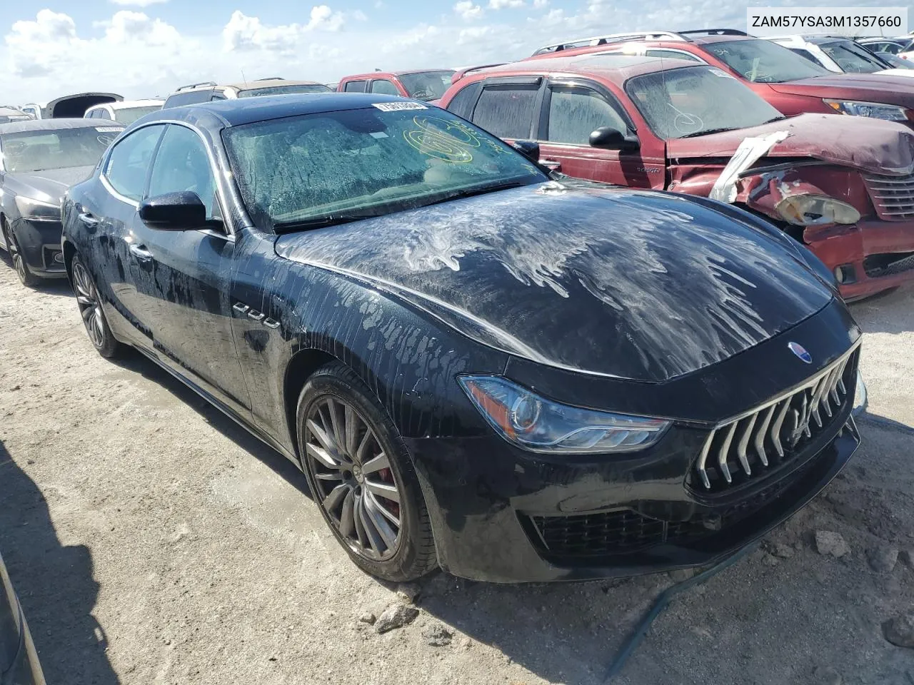 2021 Maserati Ghibli S VIN: ZAM57YSA3M1357660 Lot: 75613864