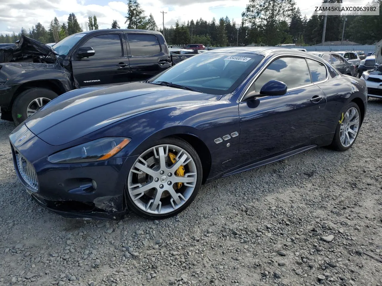 2012 Maserati Granturismo S VIN: ZAM45KLAXC0063982 Lot: 58490074