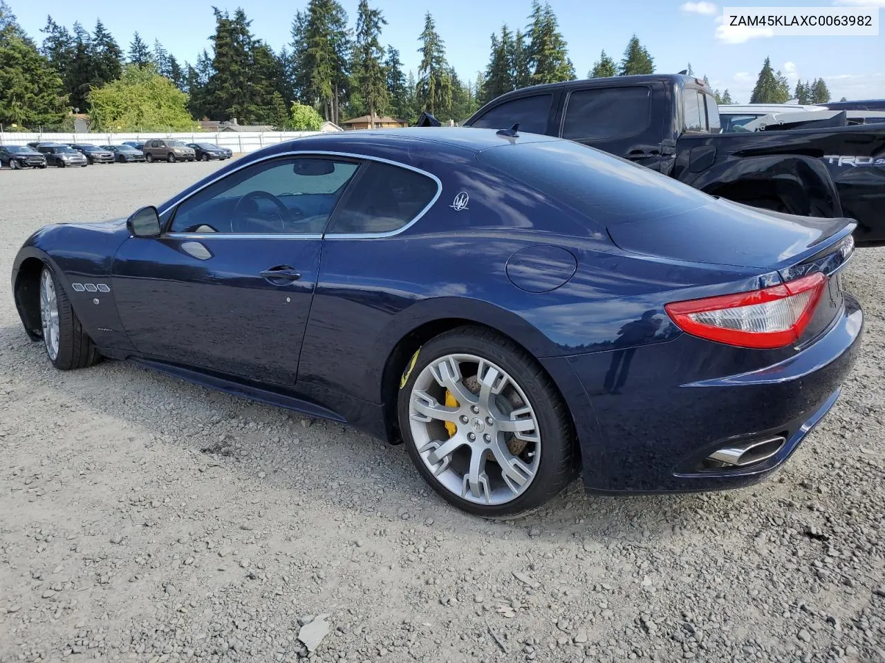 ZAM45KLAXC0063982 2012 Maserati Granturismo S