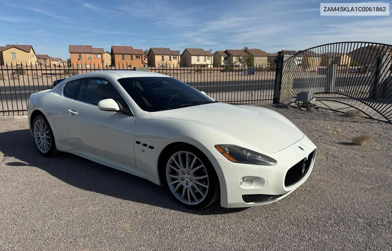 2012 Maserati Granturismo S VIN: ZAM45KLA1C0061862 Lot: 78313684