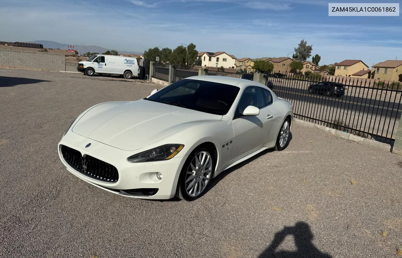 2012 Maserati Granturismo S VIN: ZAM45KLA1C0061862 Lot: 78313684