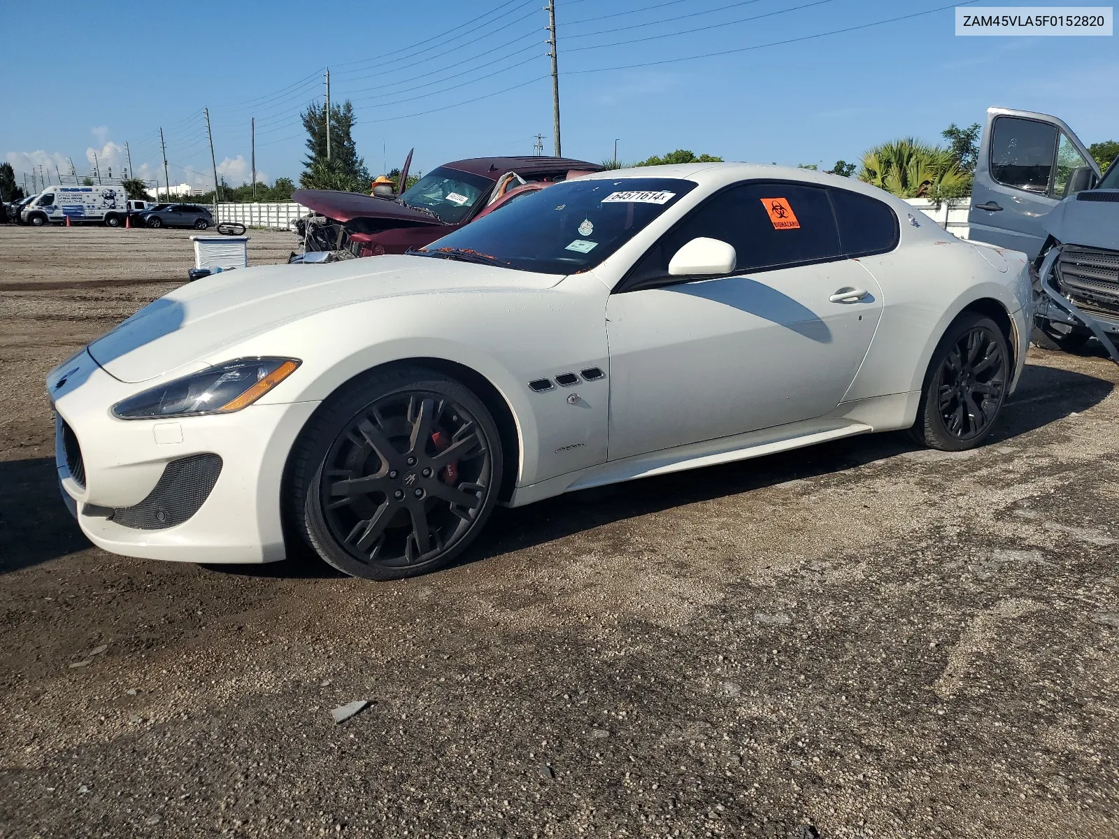 ZAM45VLA5F0152820 2015 Maserati Granturismo S