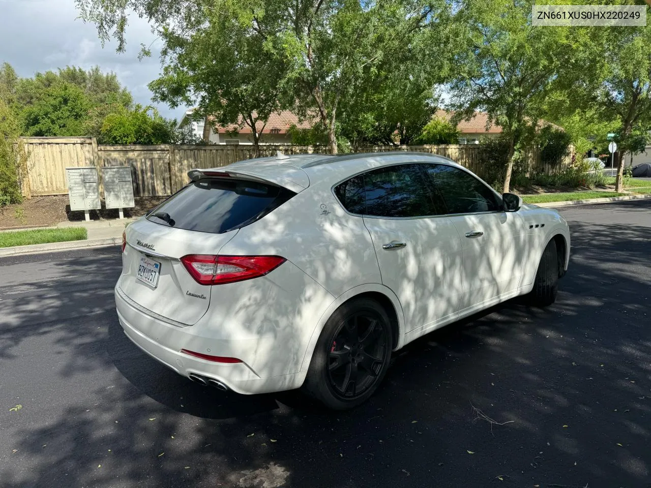 ZN661XUS0HX220249 2017 Maserati Levante Sport