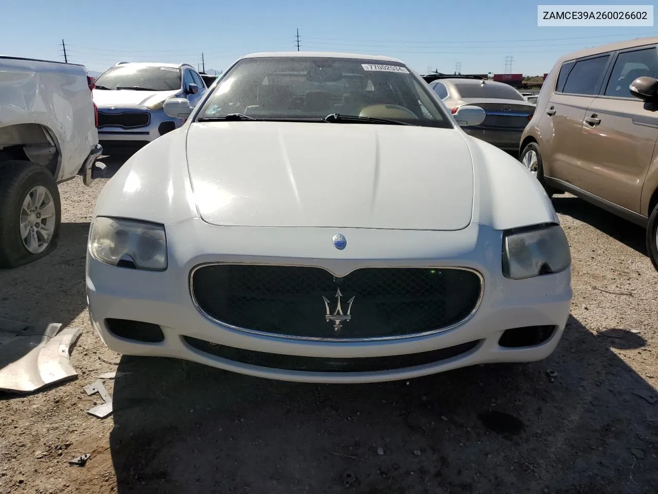 ZAMCE39A260026602 2006 Maserati Quattroporte M139