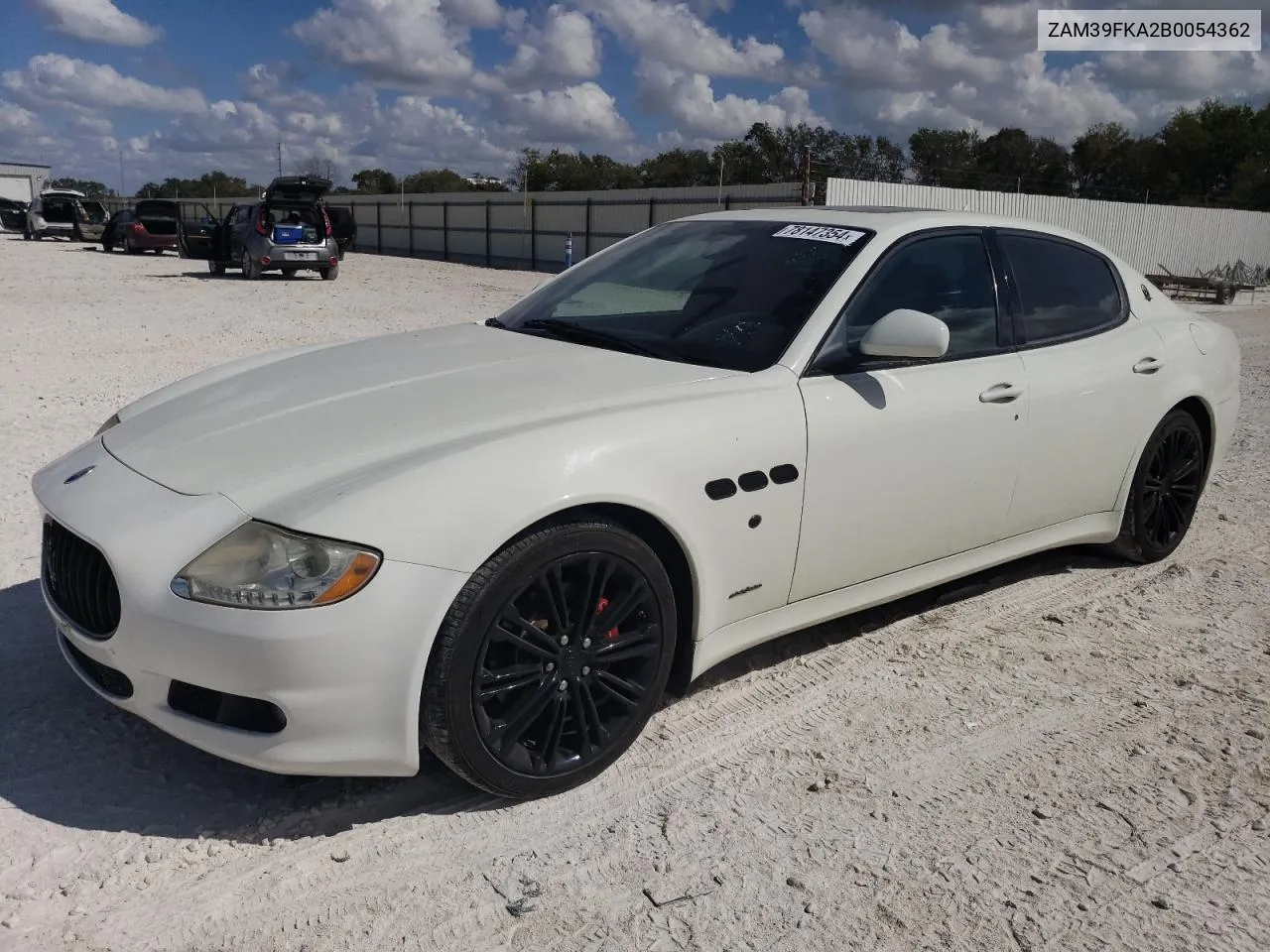 ZAM39FKA2B0054362 2011 Maserati Quattroporte