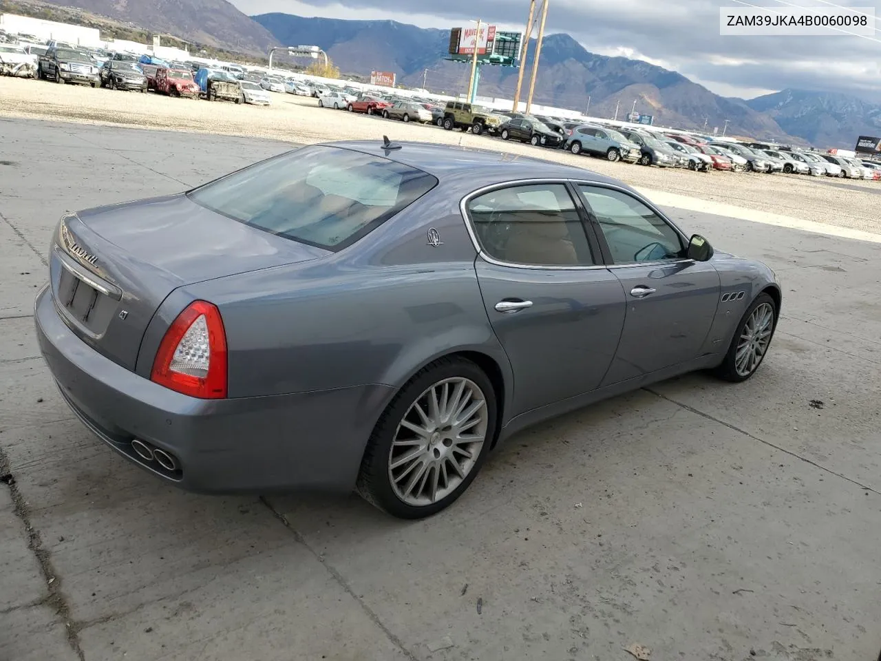 2011 Maserati Quattroporte S VIN: ZAM39JKA4B0060098 Lot: 81351144