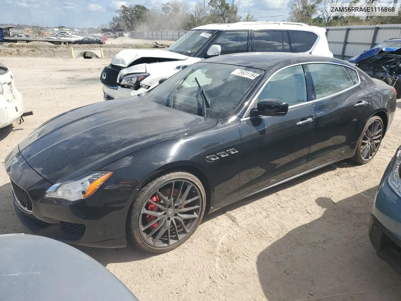 ZAM56RRA6E1116868 2014 Maserati Quattroporte S