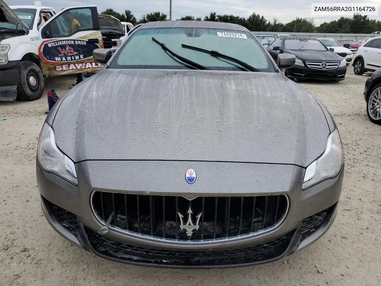 2016 Maserati Quattroporte S VIN: ZAM56RRA2G1164726 Lot: 74425214