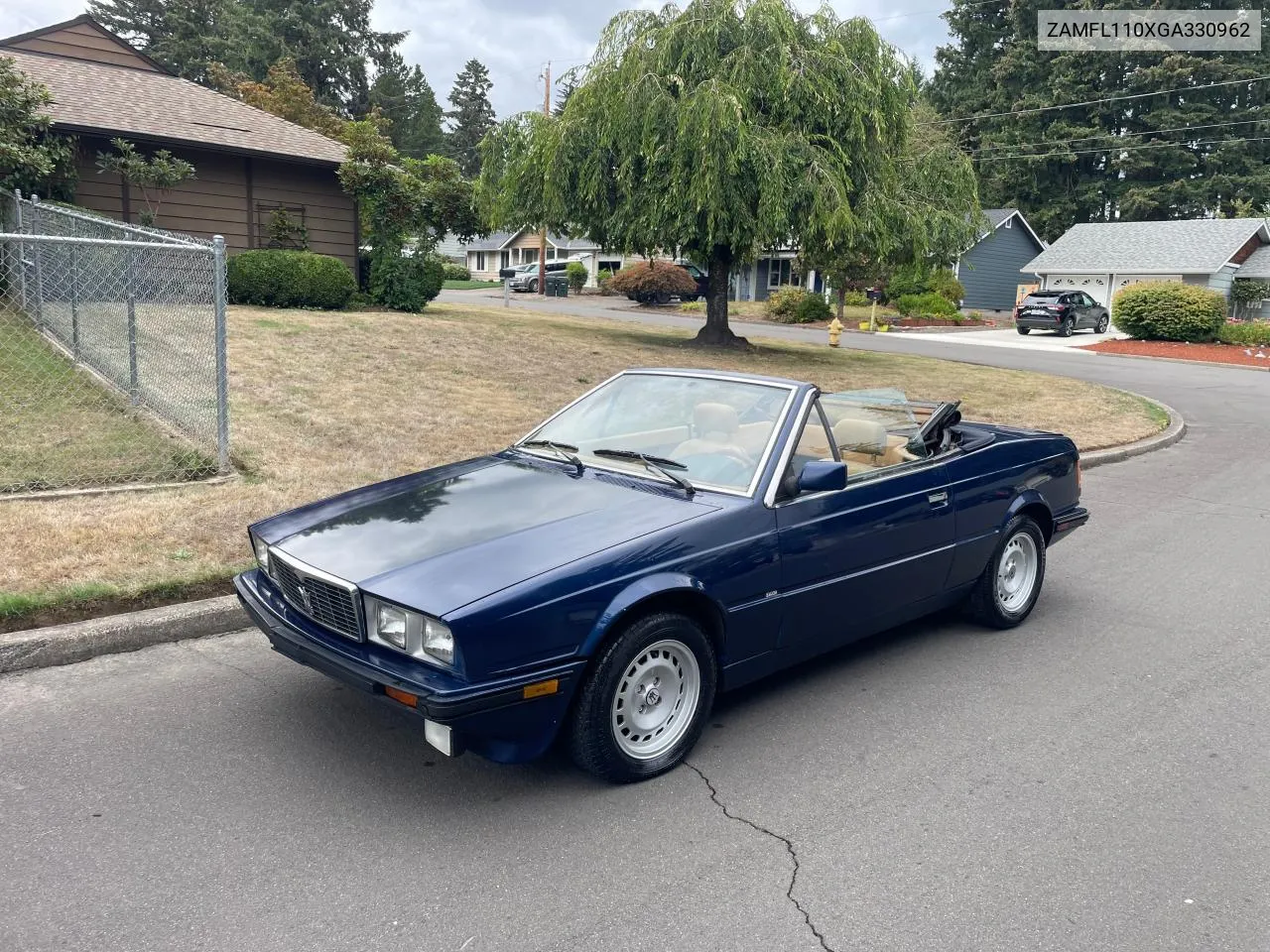 1986 Maserati Spyder VIN: ZAMFL110XGA330962 Lot: 71615234