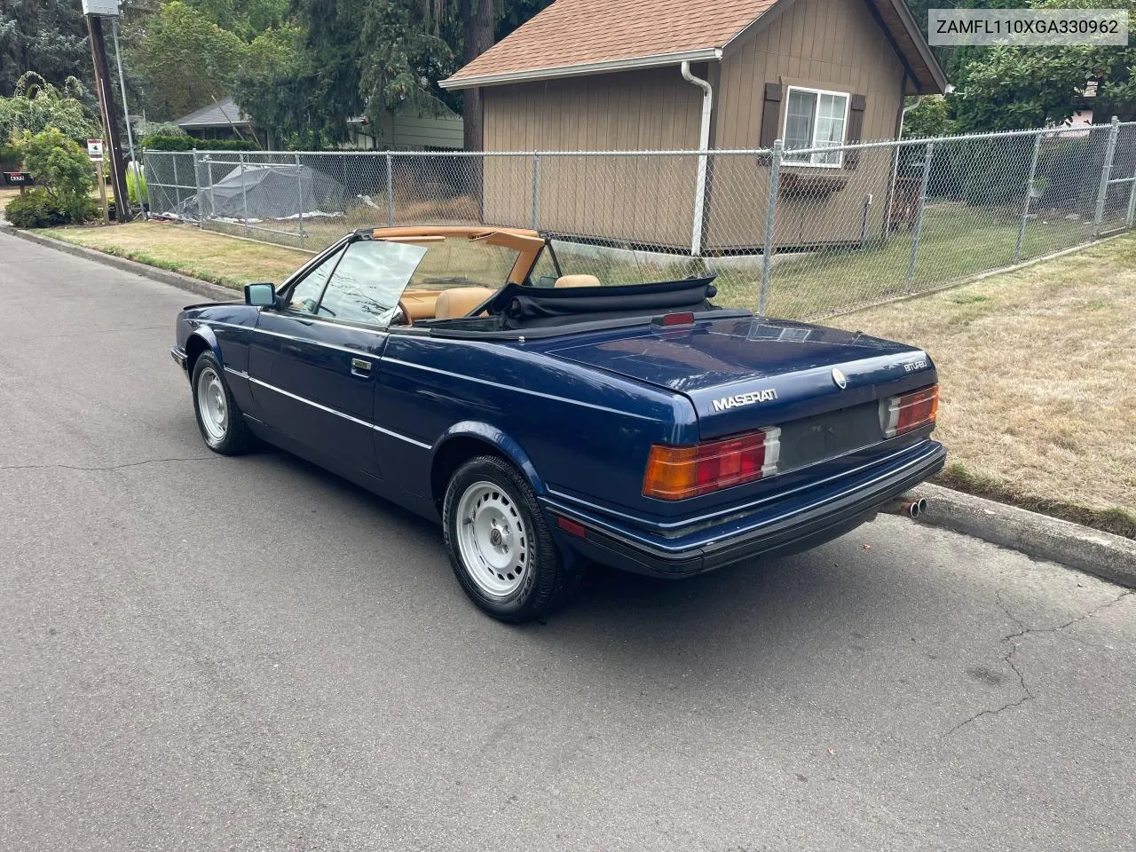 1986 Maserati Spyder VIN: ZAMFL110XGA330962 Lot: 71615234