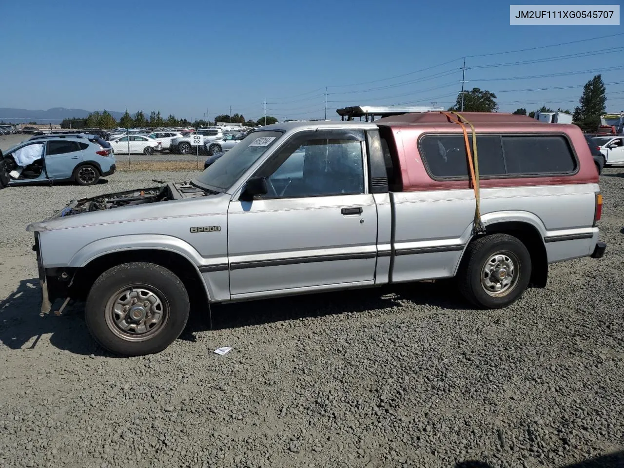 1986 Mazda B2000 VIN: JM2UF111XG0545707 Lot: 69582154