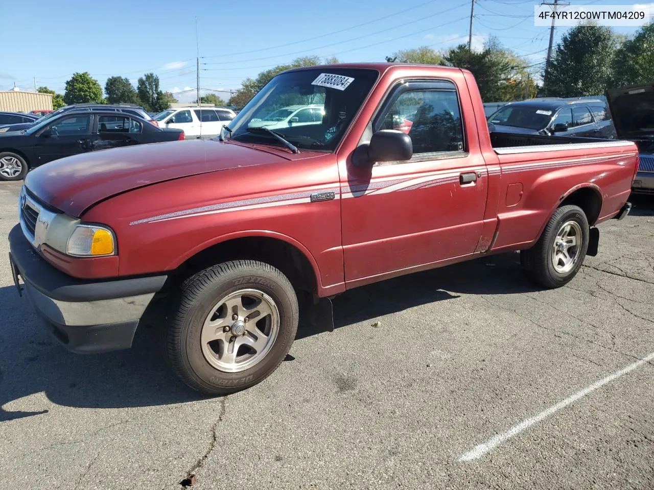 1998 Mazda B2500 VIN: 4F4YR12C0WTM04209 Lot: 73883084