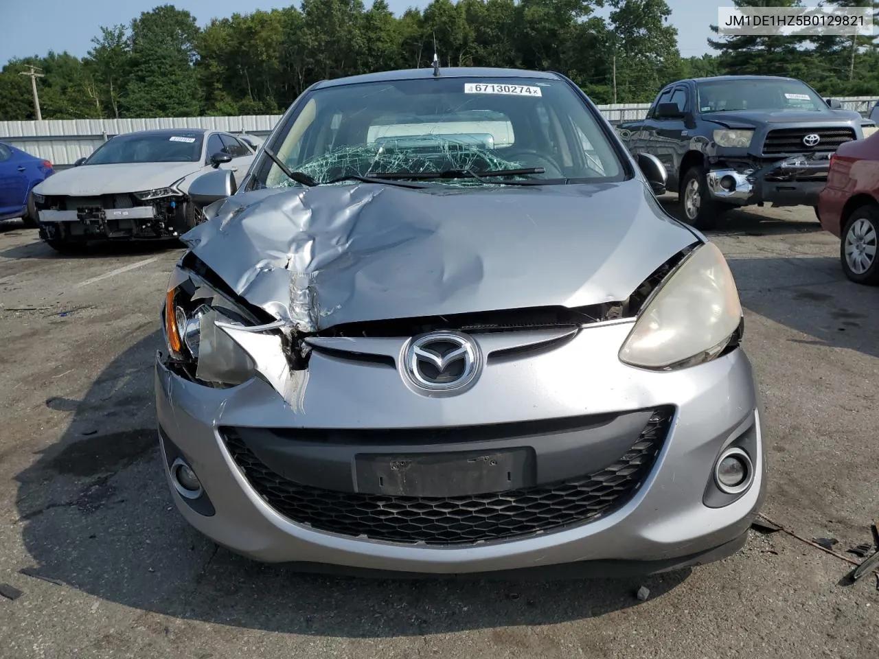 2011 Mazda Mazda2 VIN: JM1DE1HZ5B0129821 Lot: 67130274