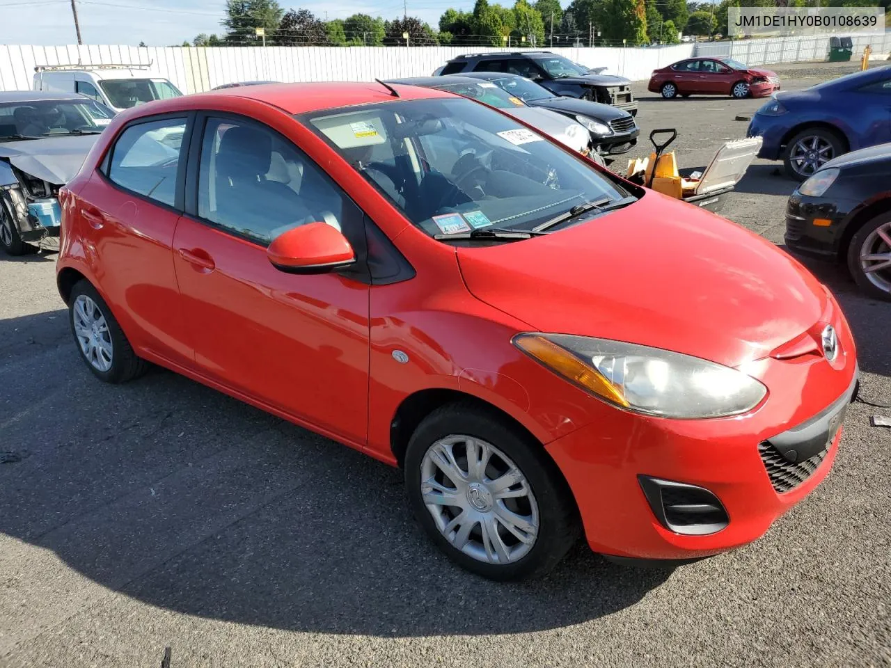 2011 Mazda Mazda2 VIN: JM1DE1HY0B0108639 Lot: 71036144