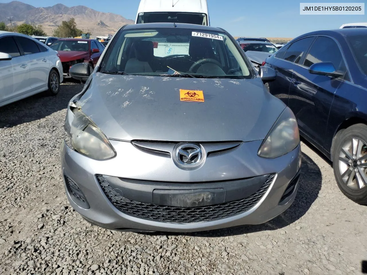 2011 Mazda Mazda2 VIN: JM1DE1HY5B0120205 Lot: 71291954