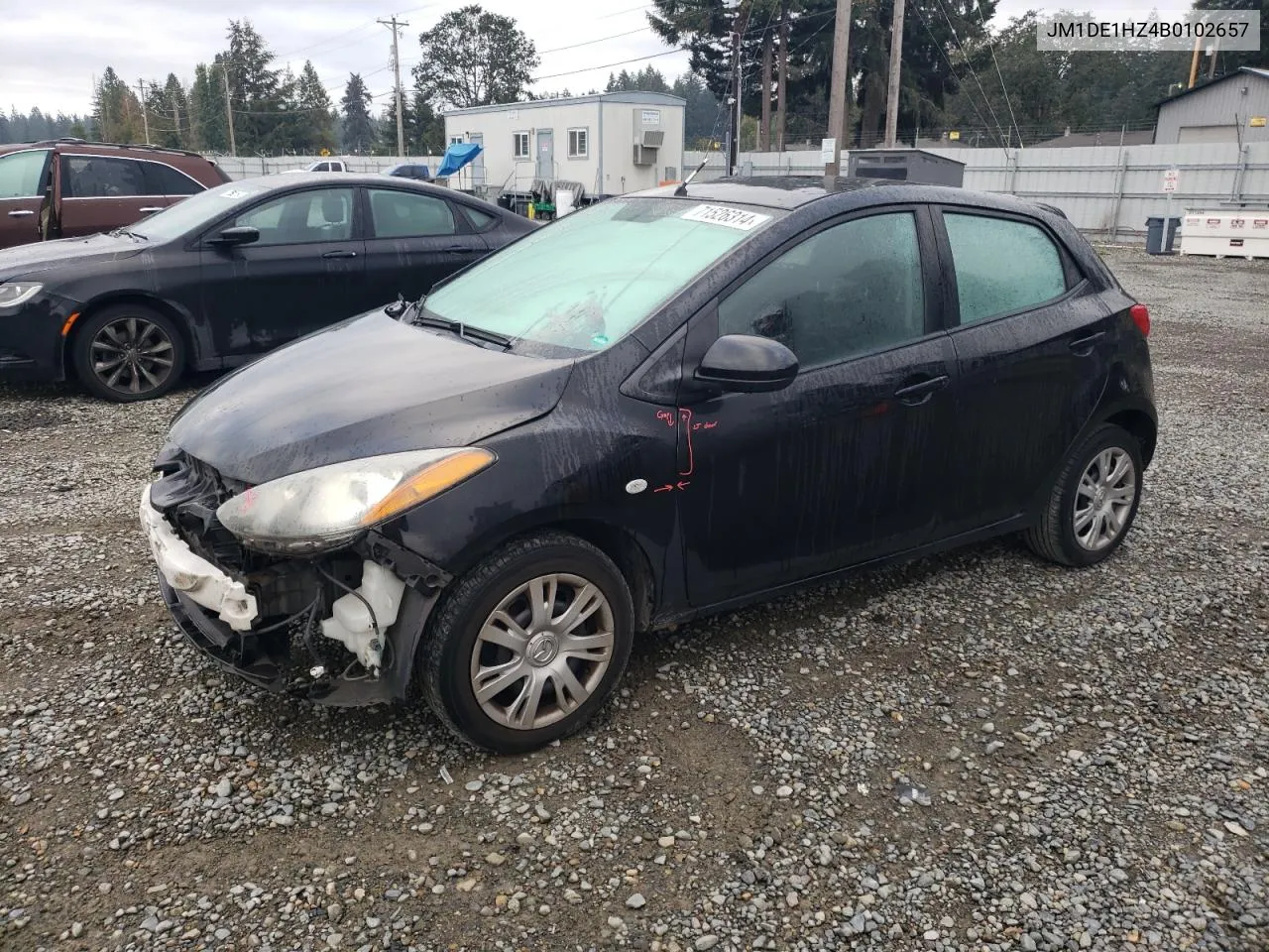 2011 Mazda Mazda2 VIN: JM1DE1HZ4B0102657 Lot: 71526314