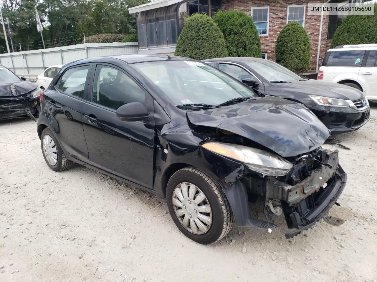 2011 Mazda Mazda2 VIN: JM1DE1HZ6B0105690 Lot: 73355254